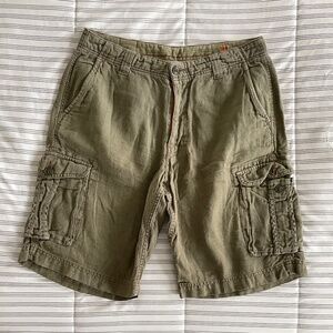 Men' CARGOT SHORTS 100% LINEM size 31+